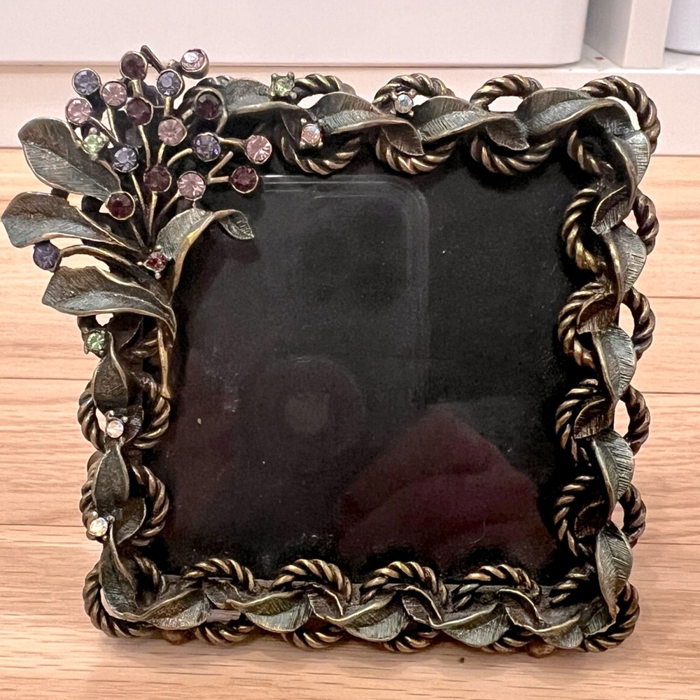 R.J Graziano picture frame with multi color rhinestones